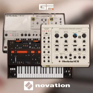 GForce Axxess, Oberheim SEM and OB-EZ images of the plugins