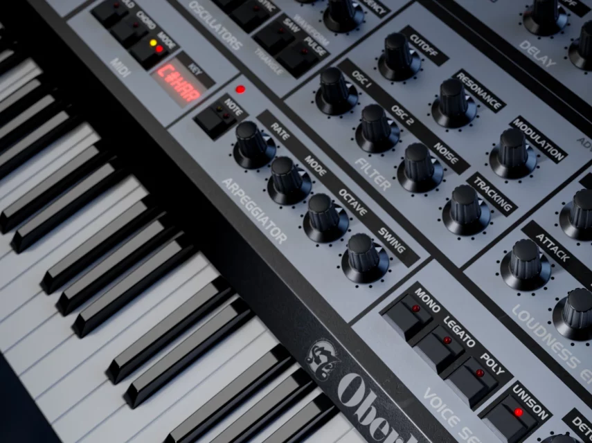 Oberheim OB-X render