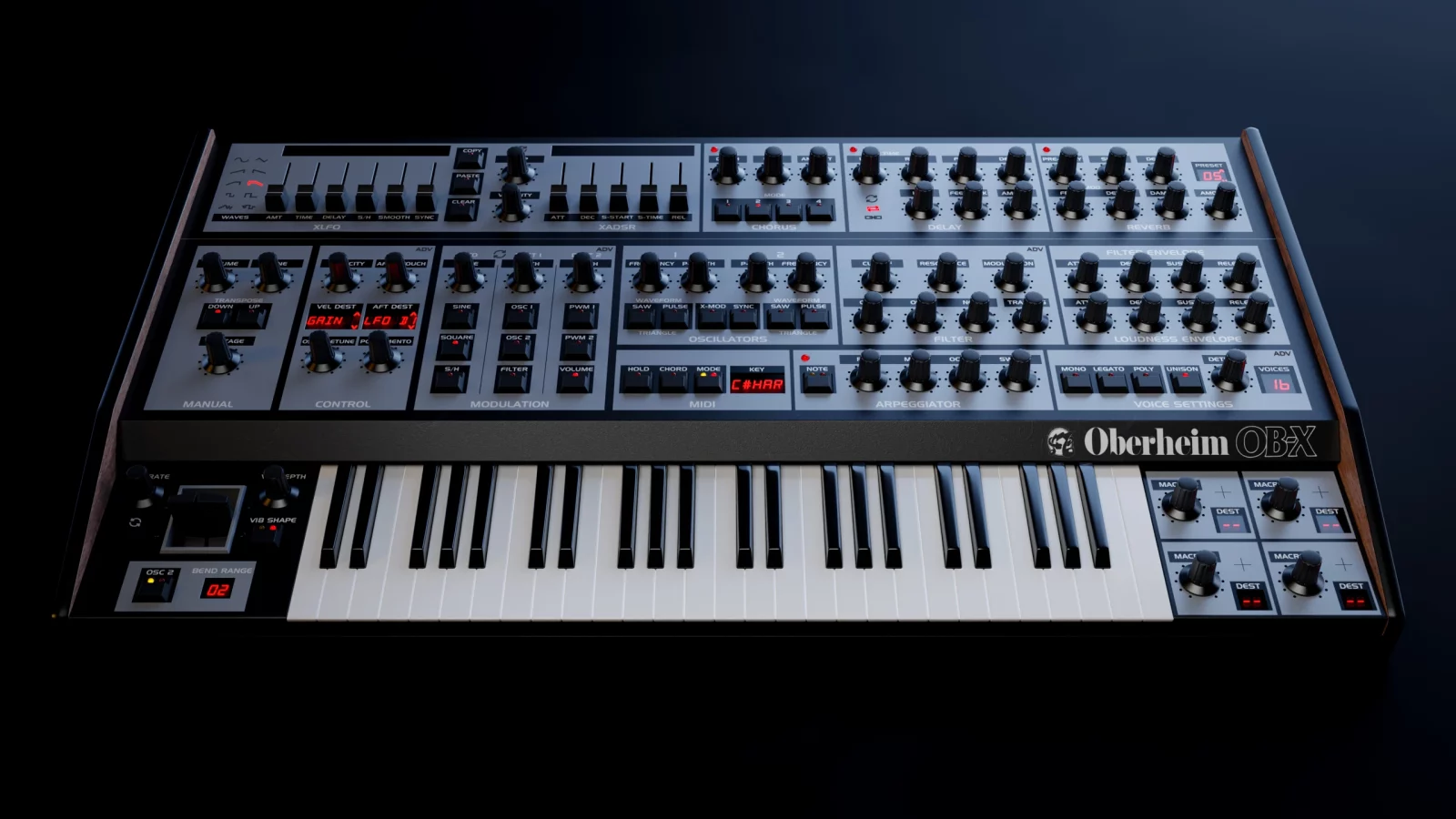 Oberheim OB-X render