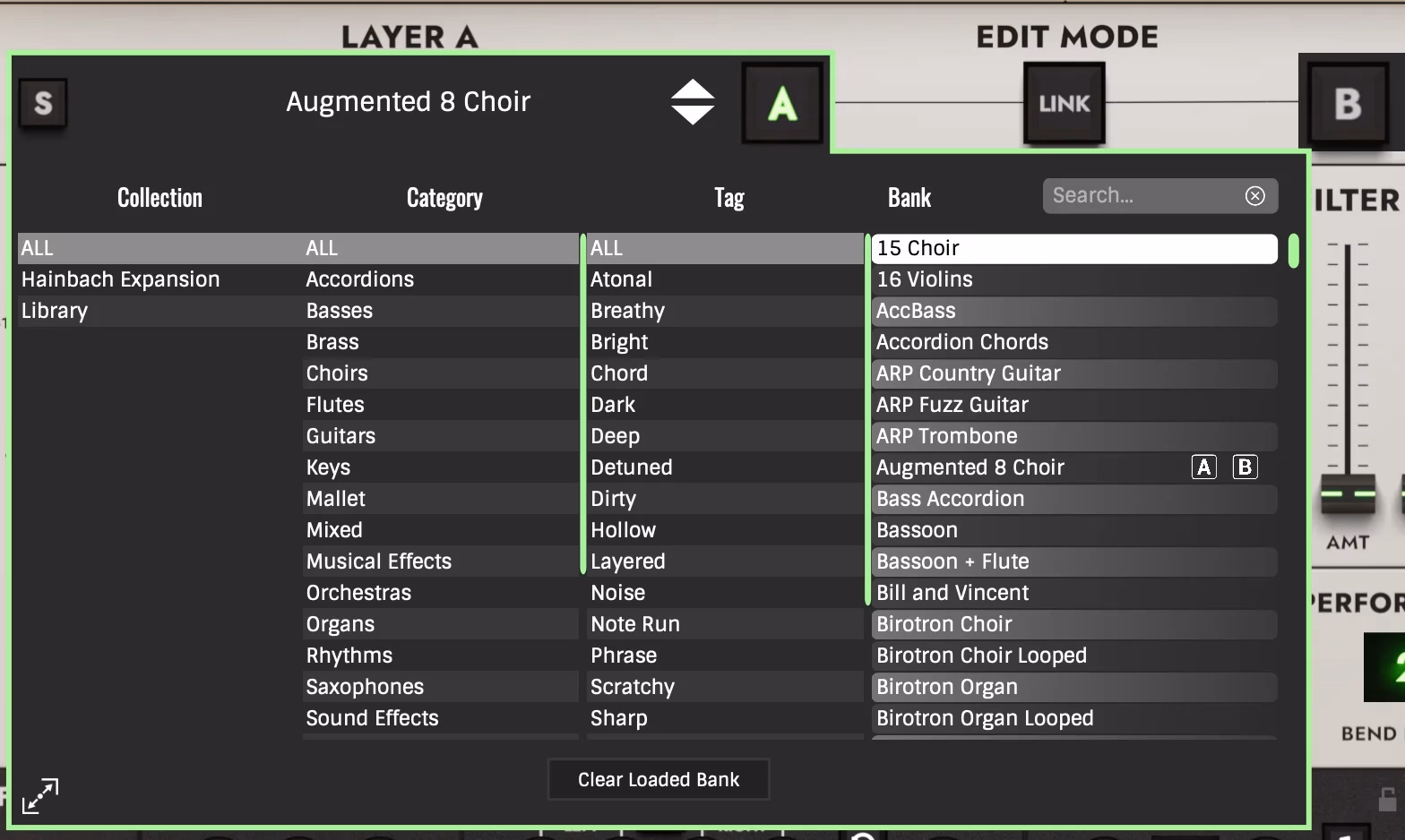 M-Tron Pro 4 tape browser screenshot
