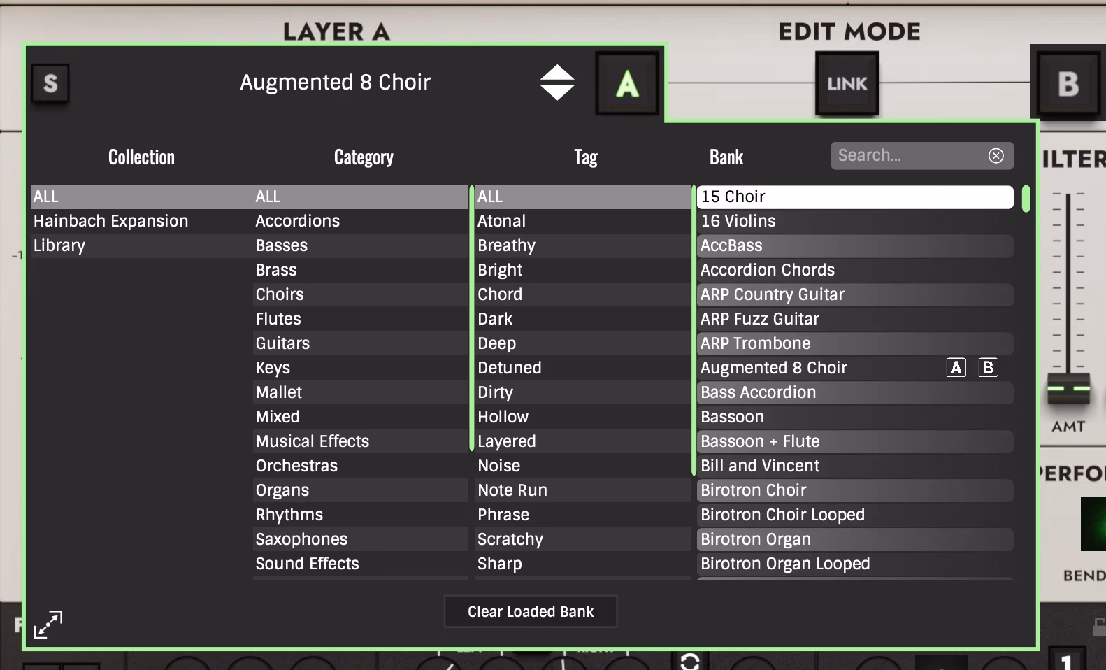 M-Tron Pro 4 tape browser screenshot