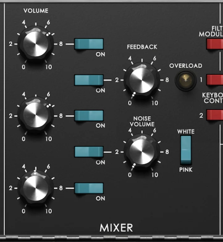 Minimonsta2 mixer screenshot