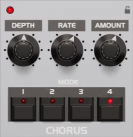 Oberheim OB-X Chorus section screenshot