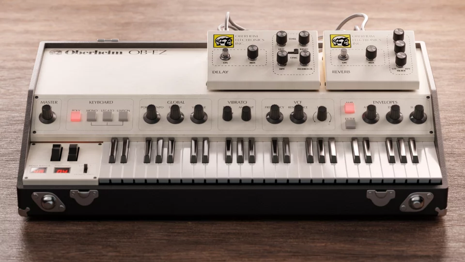 Oberheim OB-EZ 3d render