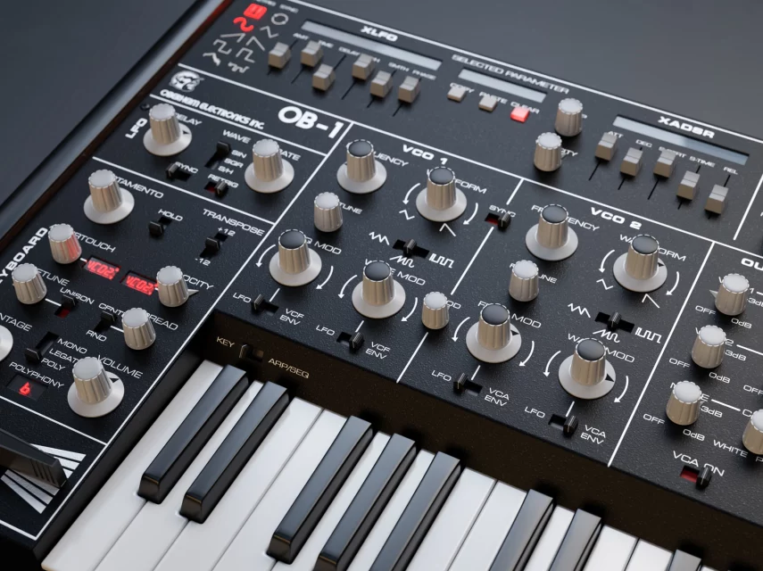 Oberheim OB-1 3D render