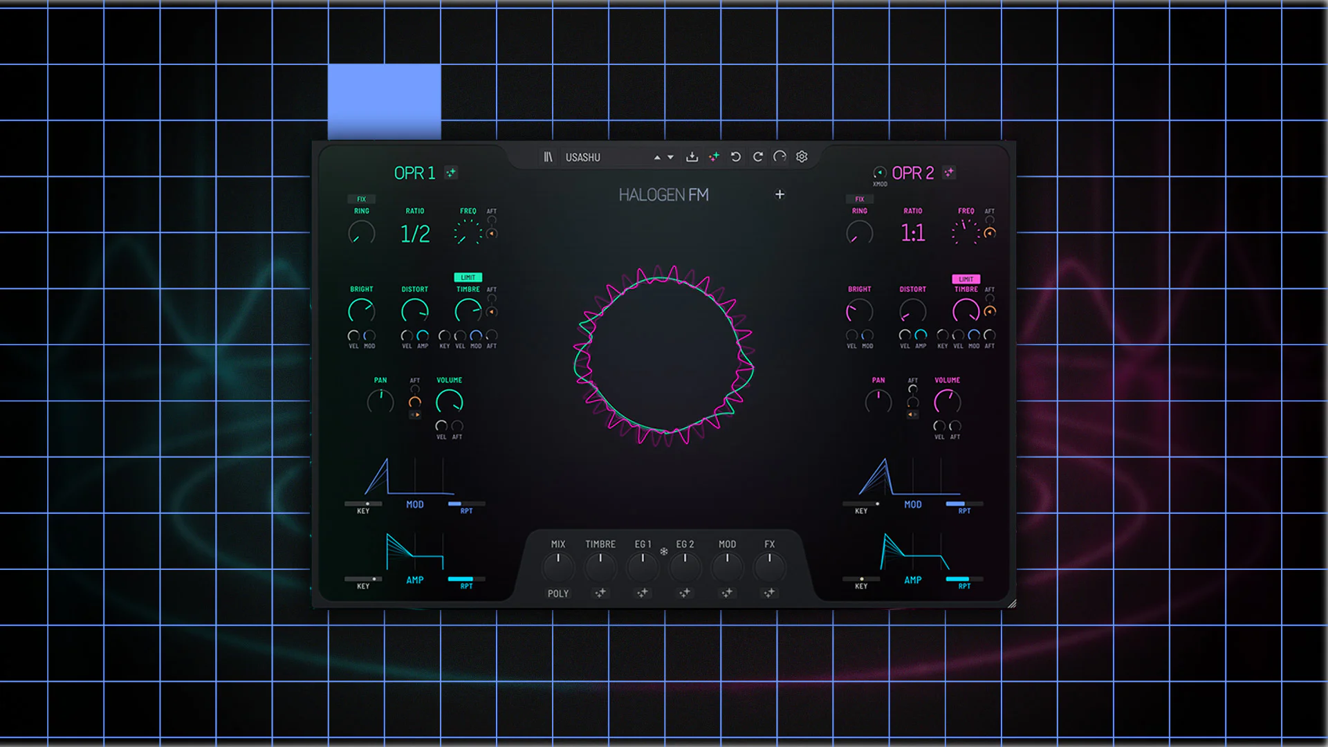 DJ controller with 3 preset modes and colorful LED display for music mixing.