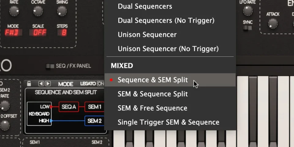 Creative sequencing in TVS Pro with reverb machine for audio production.