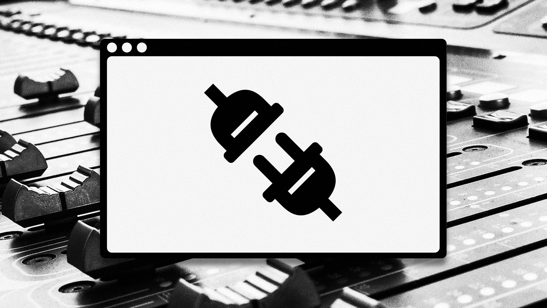 Icon of a plug and socket representing offline activation on a control panel background.